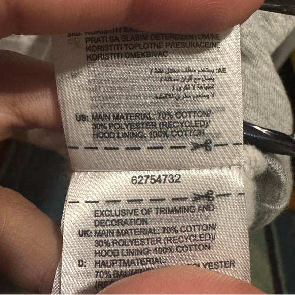 Adidas Trendy Plus Size Pullover Logo Grey Heather fleece lined size 2X NWT - Picture 7 of 8